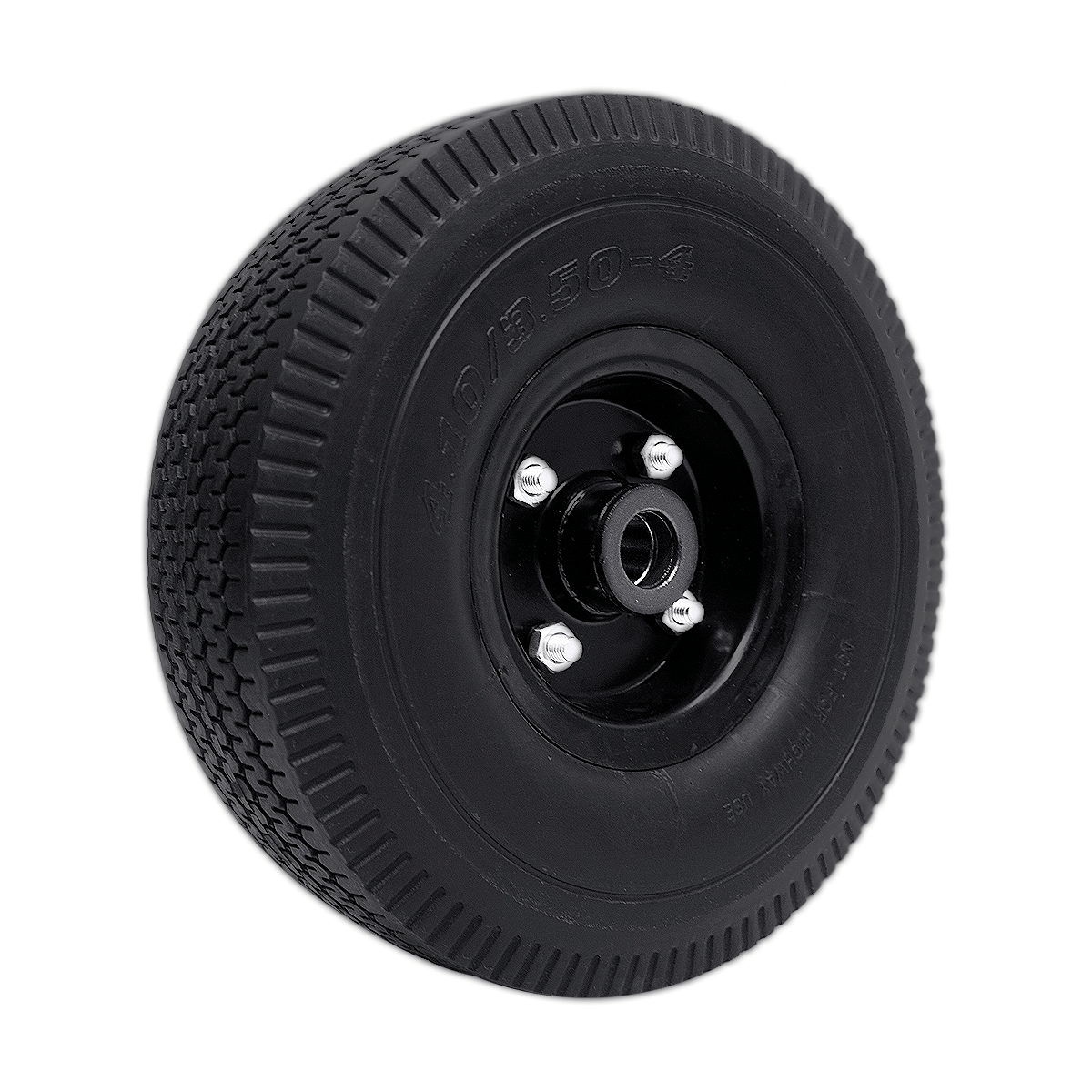 RODA COMPLETA BUFFALO PU 3.50 R4 METAL PRETO 7/8