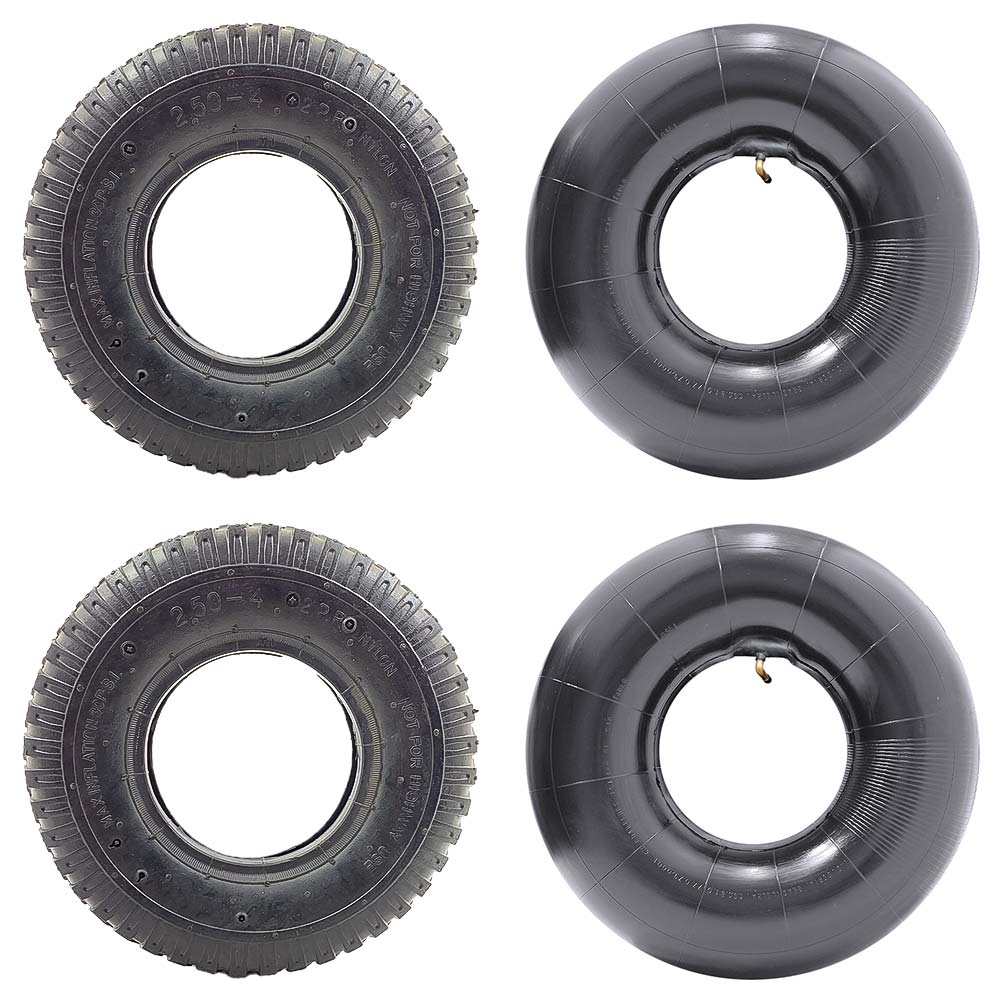 KIT 2 PNEU 2.50-4 2PR + 2 CÂMARA DE AR 2.50-4 BOARTYRE