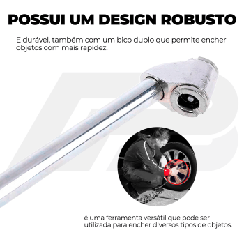 BICO INFLADOR DUPLO CURVO 150MM ROTTA