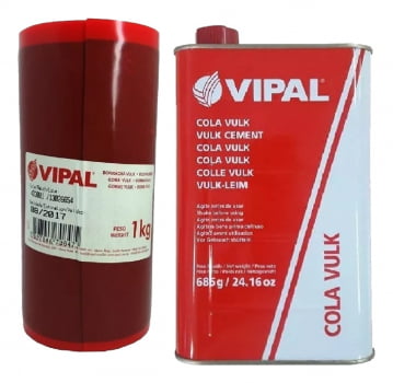 VULCANITE VIPAL 1KG + COLA PRETA VULK LATA 900 ML