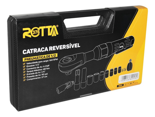 KIT CATRACA REVERCIVEL PNEUMATICA DE 1/2 POLEGADA