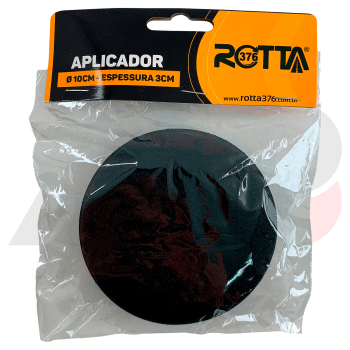 APLICADOR DE CERA PRETO 10CM DIAMETRO X 3CM ESPESSURA