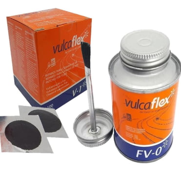 KIT REMENDO VULCAFLEX V1 + COLA A FRIO FV-0 + RODILHO 8MM