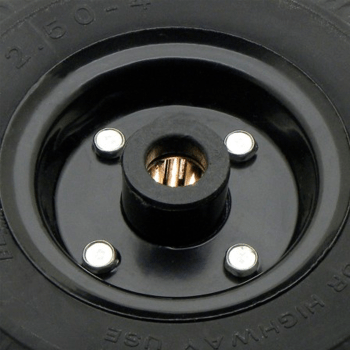 RODA COMPLETA BUFFALO PU 2,50 R4 METAL PRETO 7/8