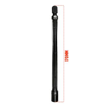EXTENSAO RIGIDA PLASTICO 170MM PRETA - ROTTA