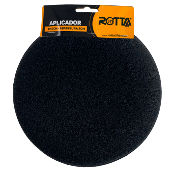 APLICADOR DE CERA PRETO 10CM DIAMETRO X 3CM ESPESSURA