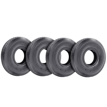 KIT 4 PNEU 3.50-4 LISO + 4 CÂMARA DE AR 3.50-4 TR87 BOARTYRE