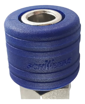 ENGATE RAPIDO COM CAPA FEMEA 1/4 HIDRAFLUX/SCHWEERS