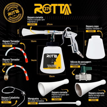 REPARO CABELINHO TORNADORA LT BLACK ROTTA