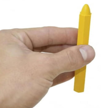 Giz Amarelo Para Riscar Marcar Pneus Caixa Com 12 Unid